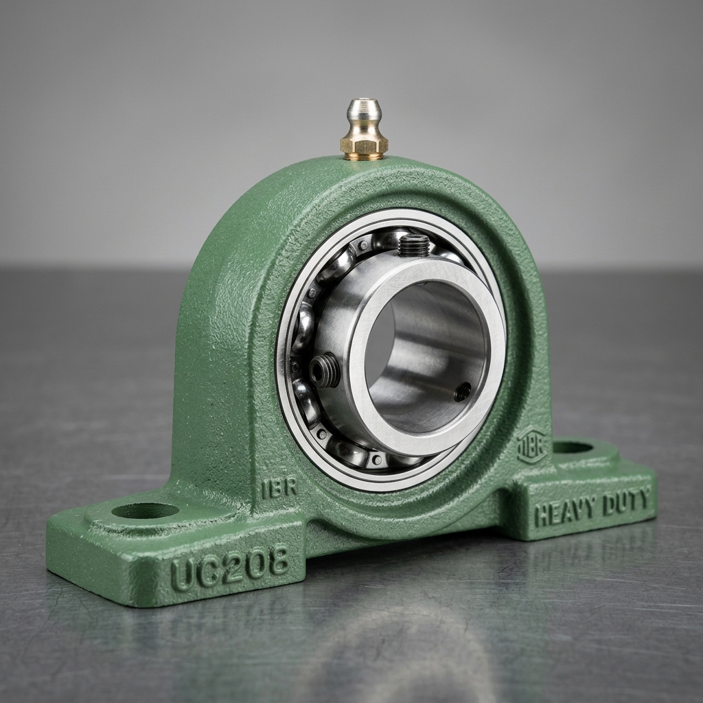 Mancal de Ferro Fundido com Rolamento Auto-Compensador UC208